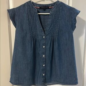 Tommy Hilfiger Women's Indigo Blouse